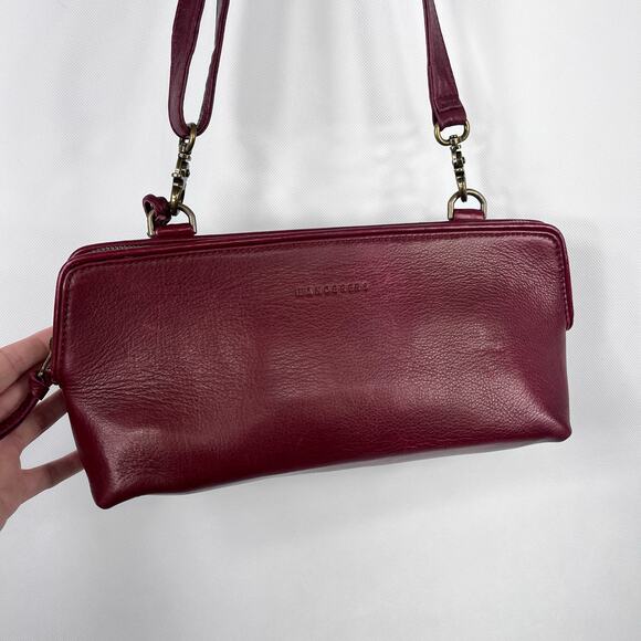 Wanderers Travel Co Crossbody Bag Marianna Burgundy Leather Handbag - Picture 5 of 16